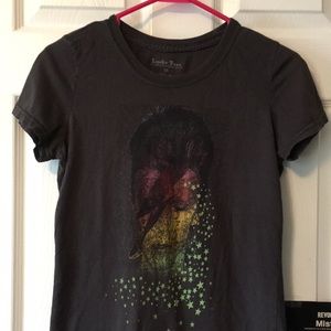 lucky brand david bowie tshirt
